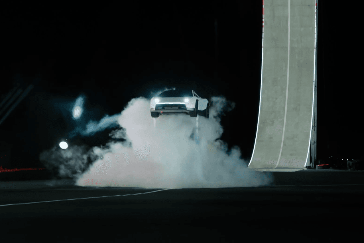 Tesla Roadster accelerates instantly and soars