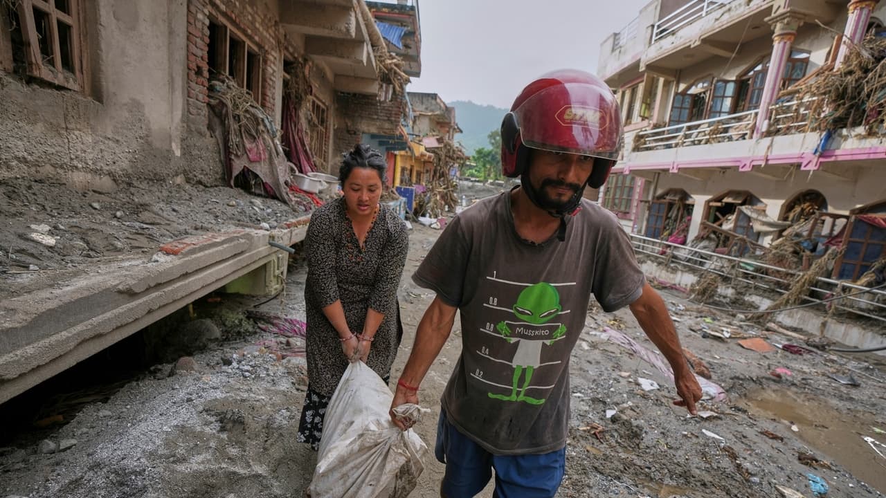 Nepal-China border flood rescue ongoing