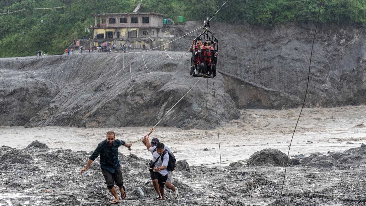 Nepal flood zone life: food, medicine, zip line