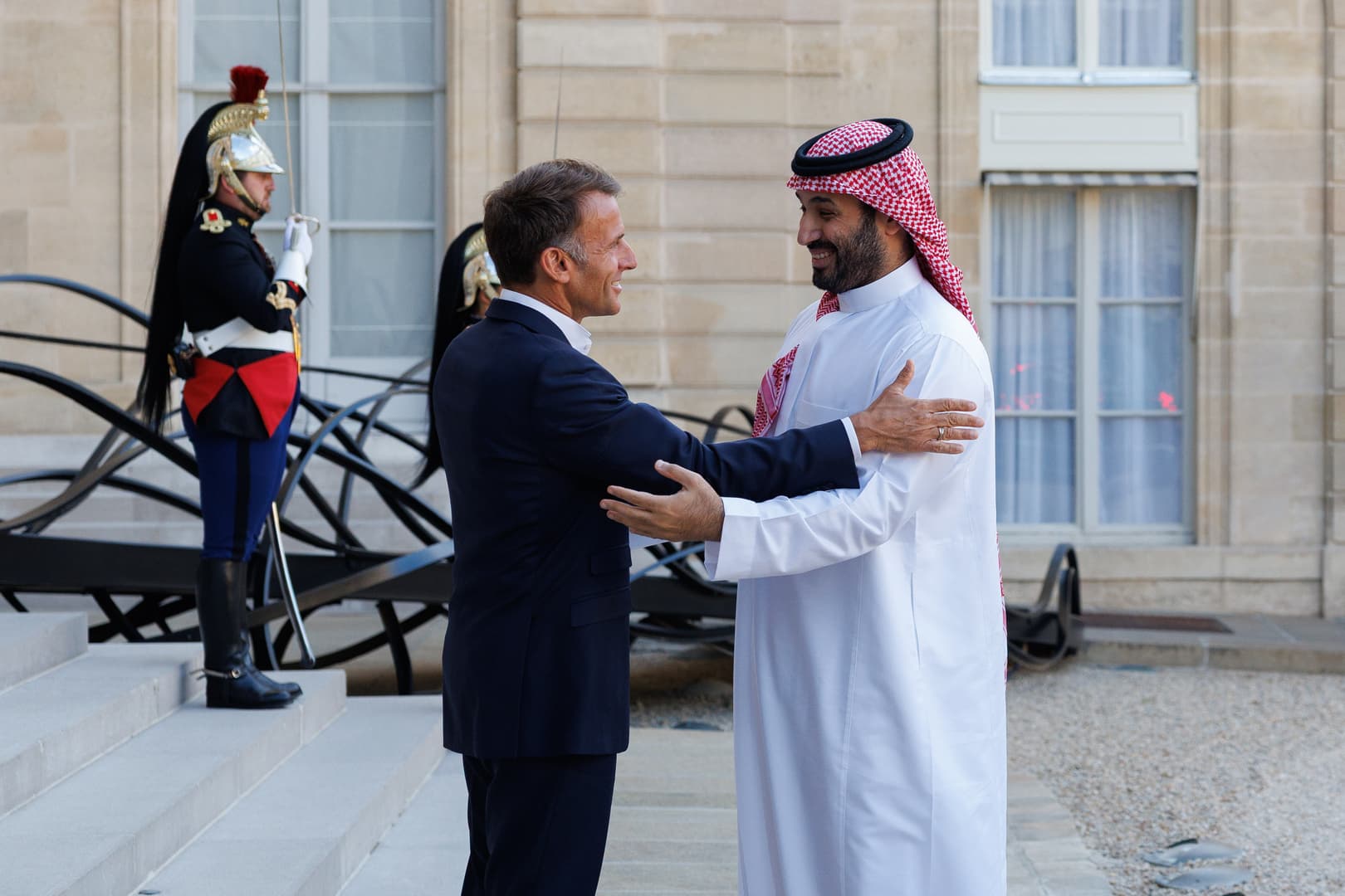 Macron sees crown prince visit as milestone