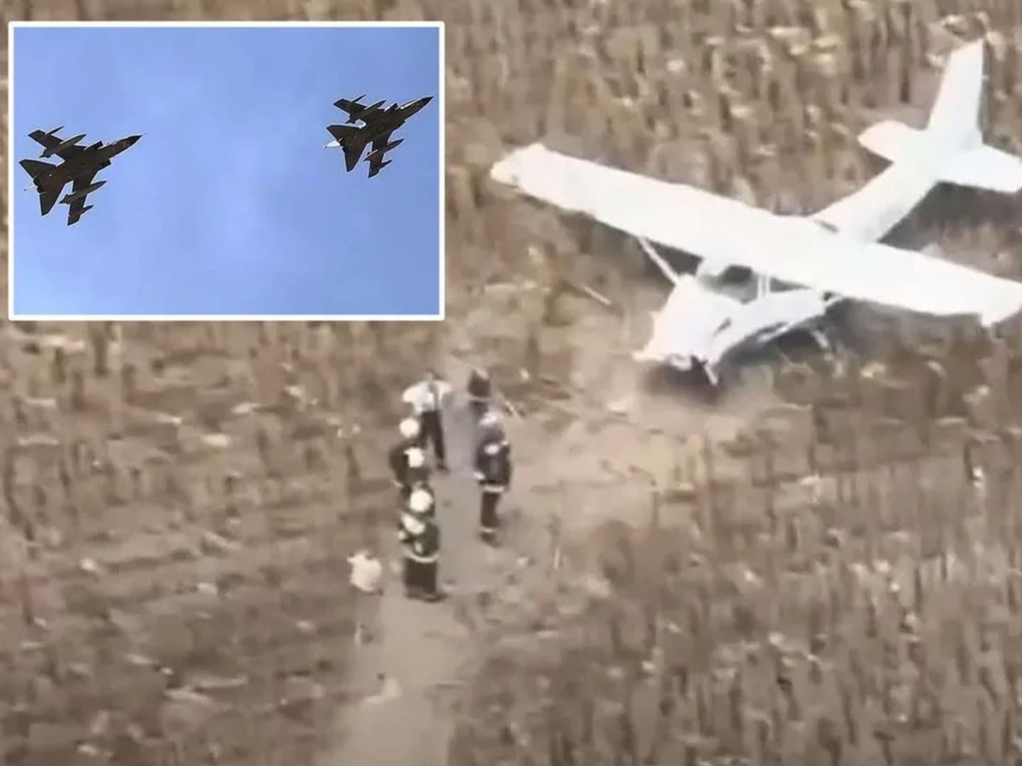 Hungarian Air Force intercepts plane stolen by youth