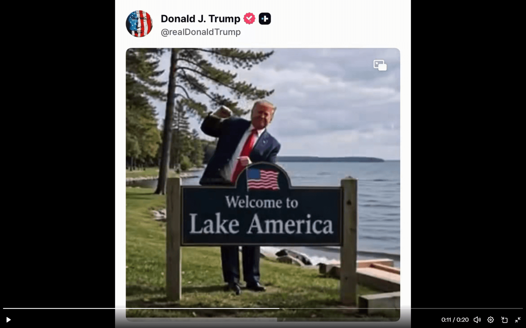 Divided View of America's Lake on Google Maps