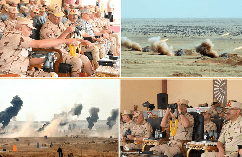 Egypt conducts live-fire military drill