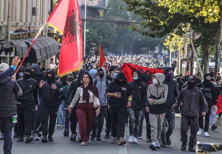 Albania Student Protests Demand PM Resignation