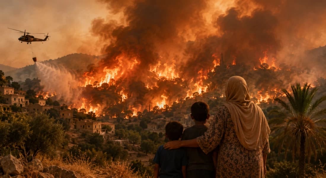 غرينبيس يحذر من حرائق الجزائر وتونس والمغرب