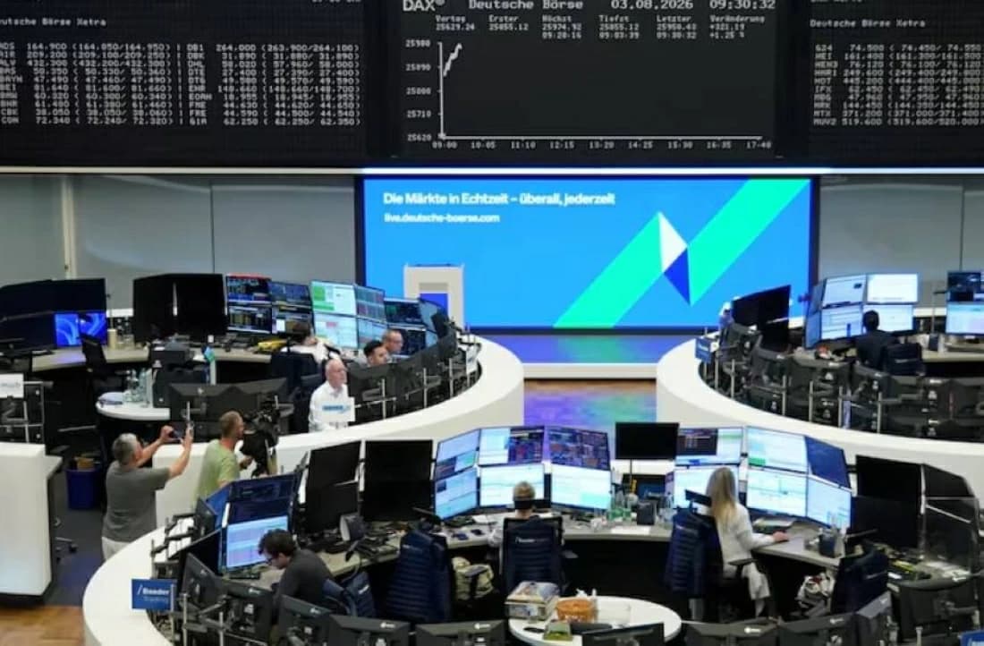 European stocks hit record high on company results