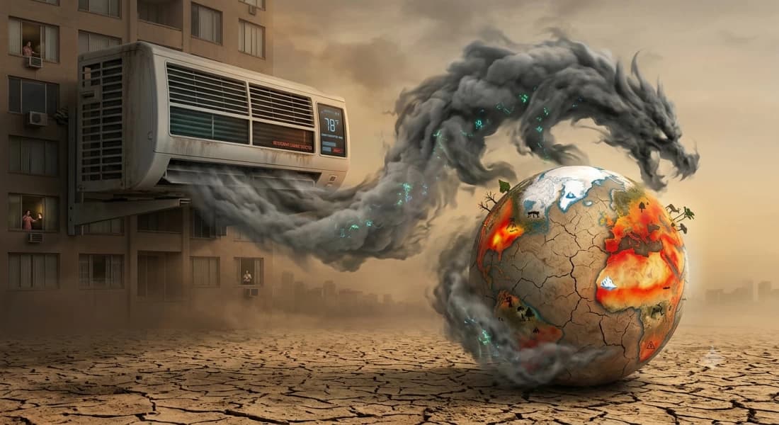 تأثير أجهزة التكييف على البيئة