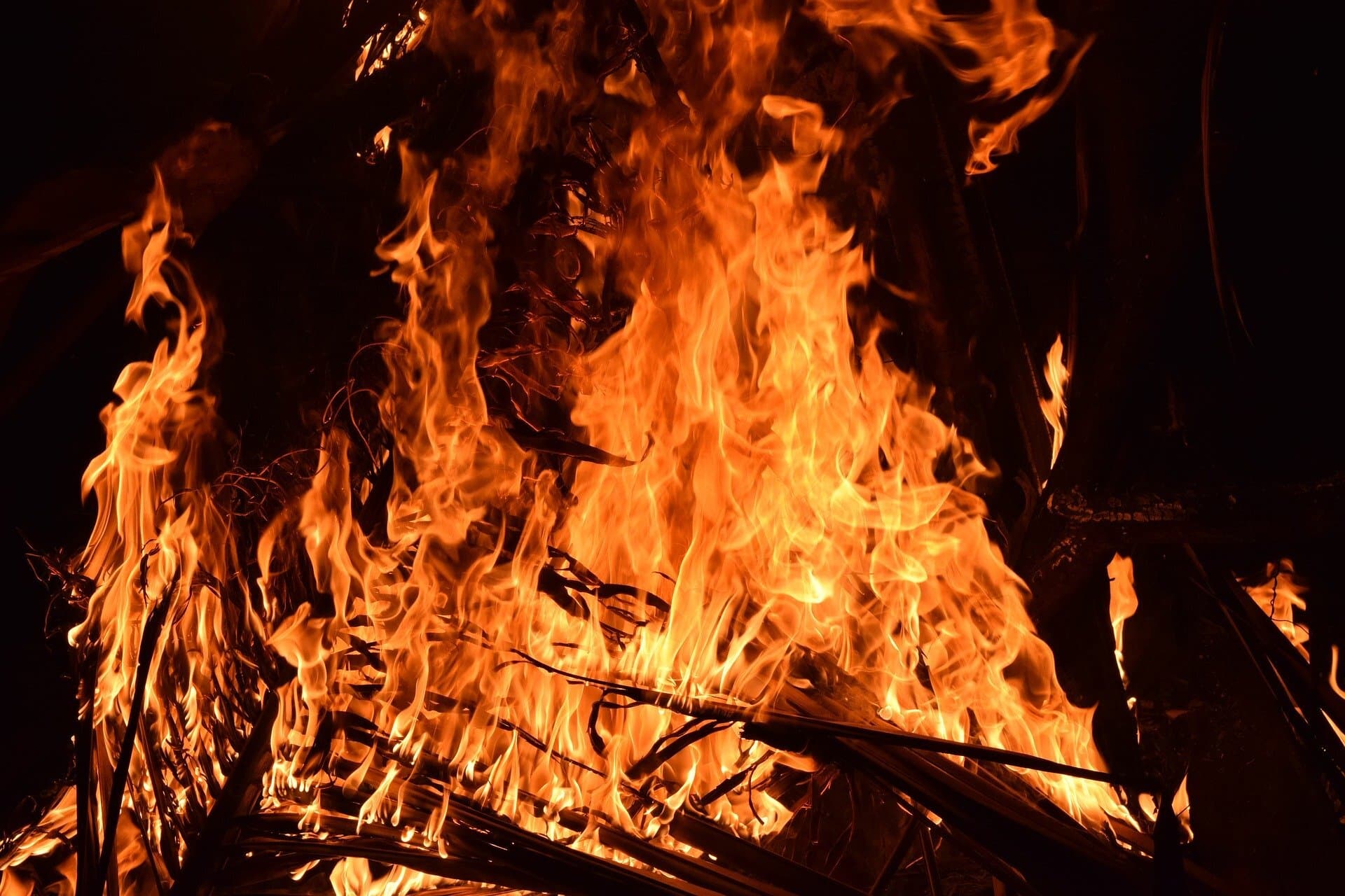 Fire breaks out at camp