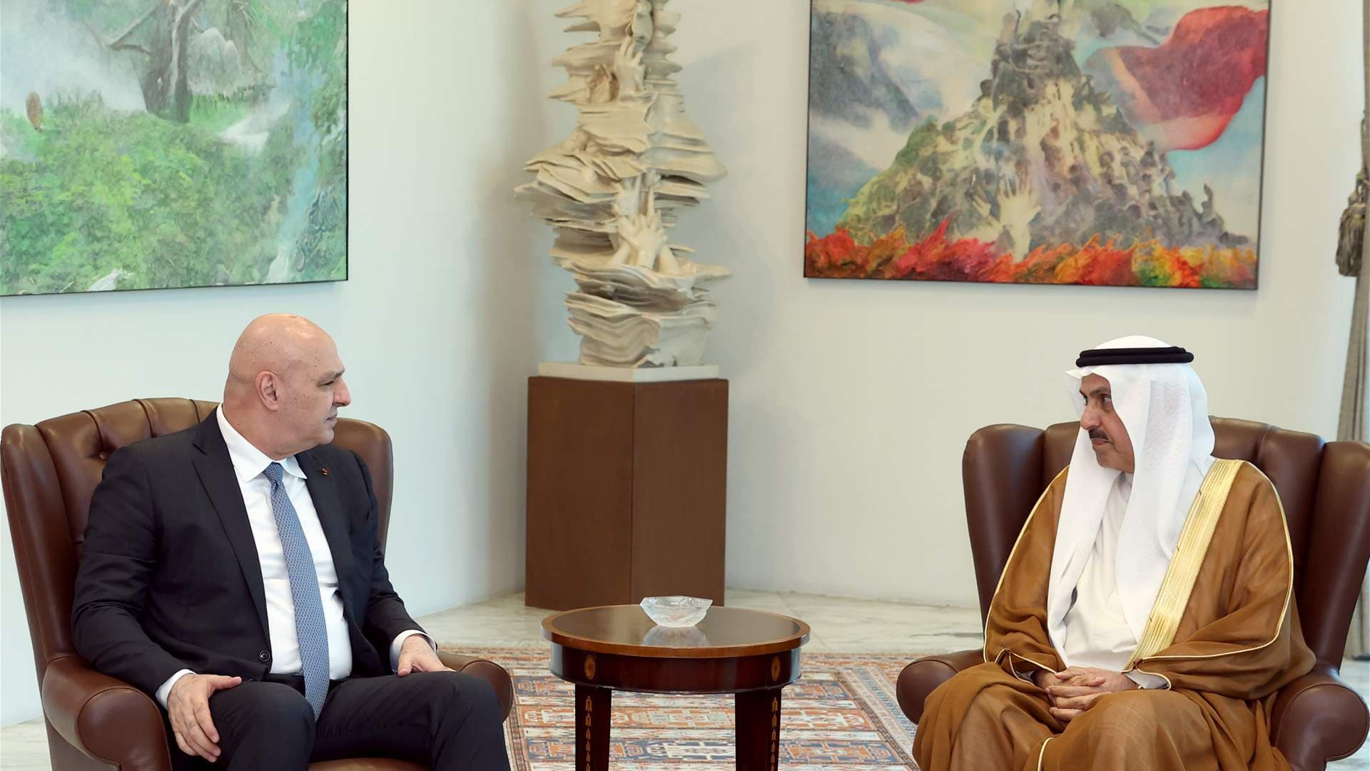 Aoun and Ghabash discuss Lebanon and region