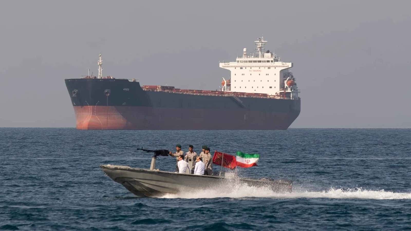 Iranian Guard reports oil tanker explosion south of Strait