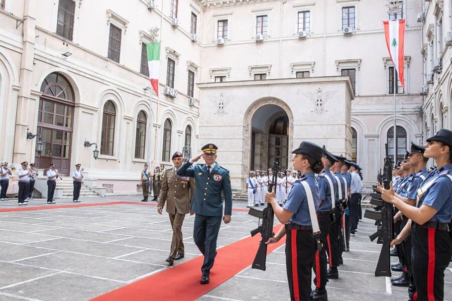 Lebanese Army Chief's Italy Visit Ends