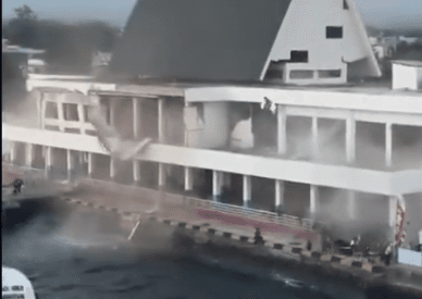 Maumere Port Sees Aftershock Damage