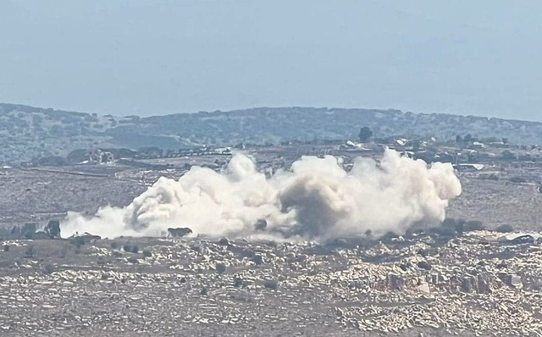 He moved to Mays al-Jabal outskirts, shelling and destroying homes