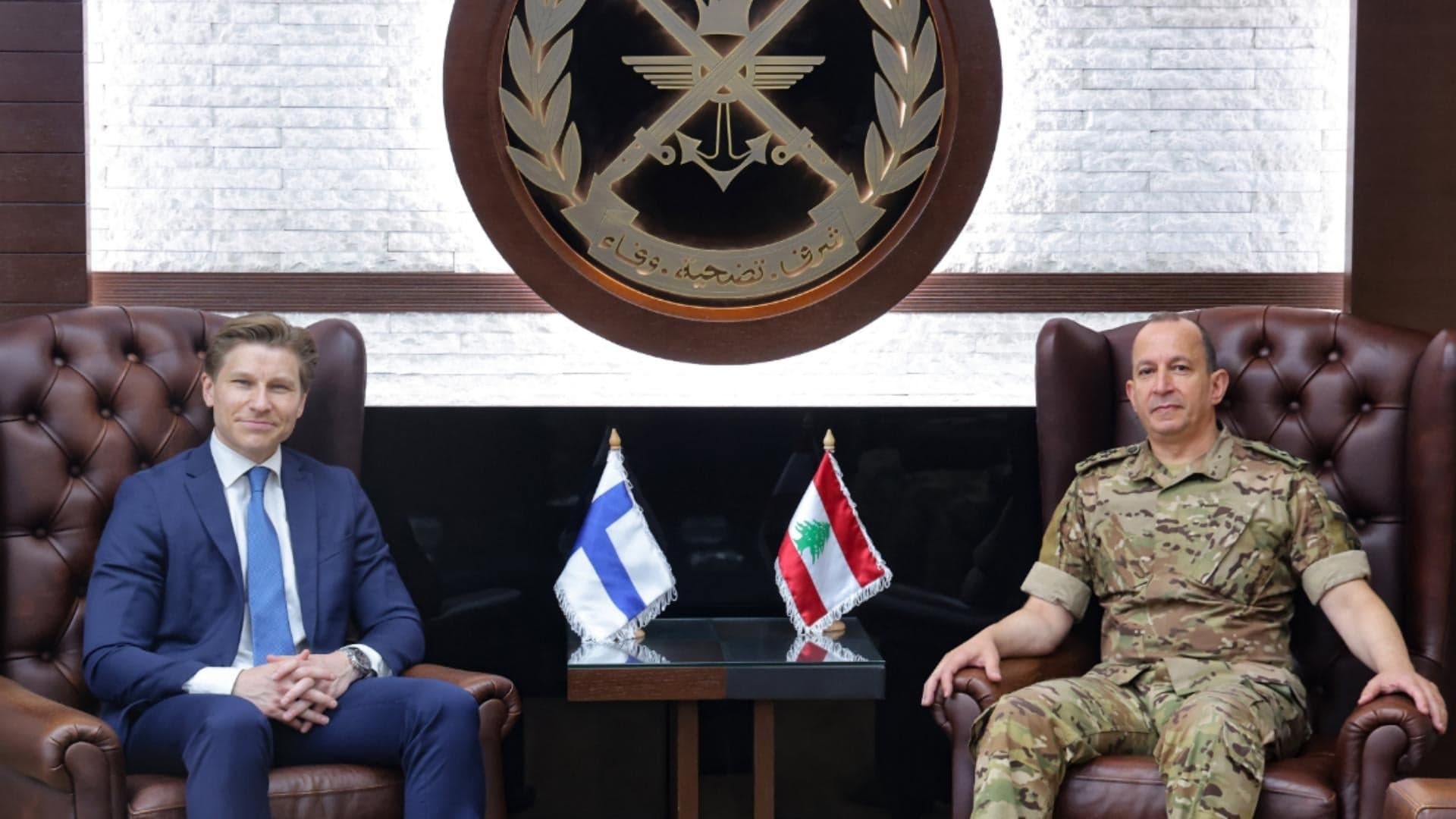 Heikal's talks with Finnish Defense Minister