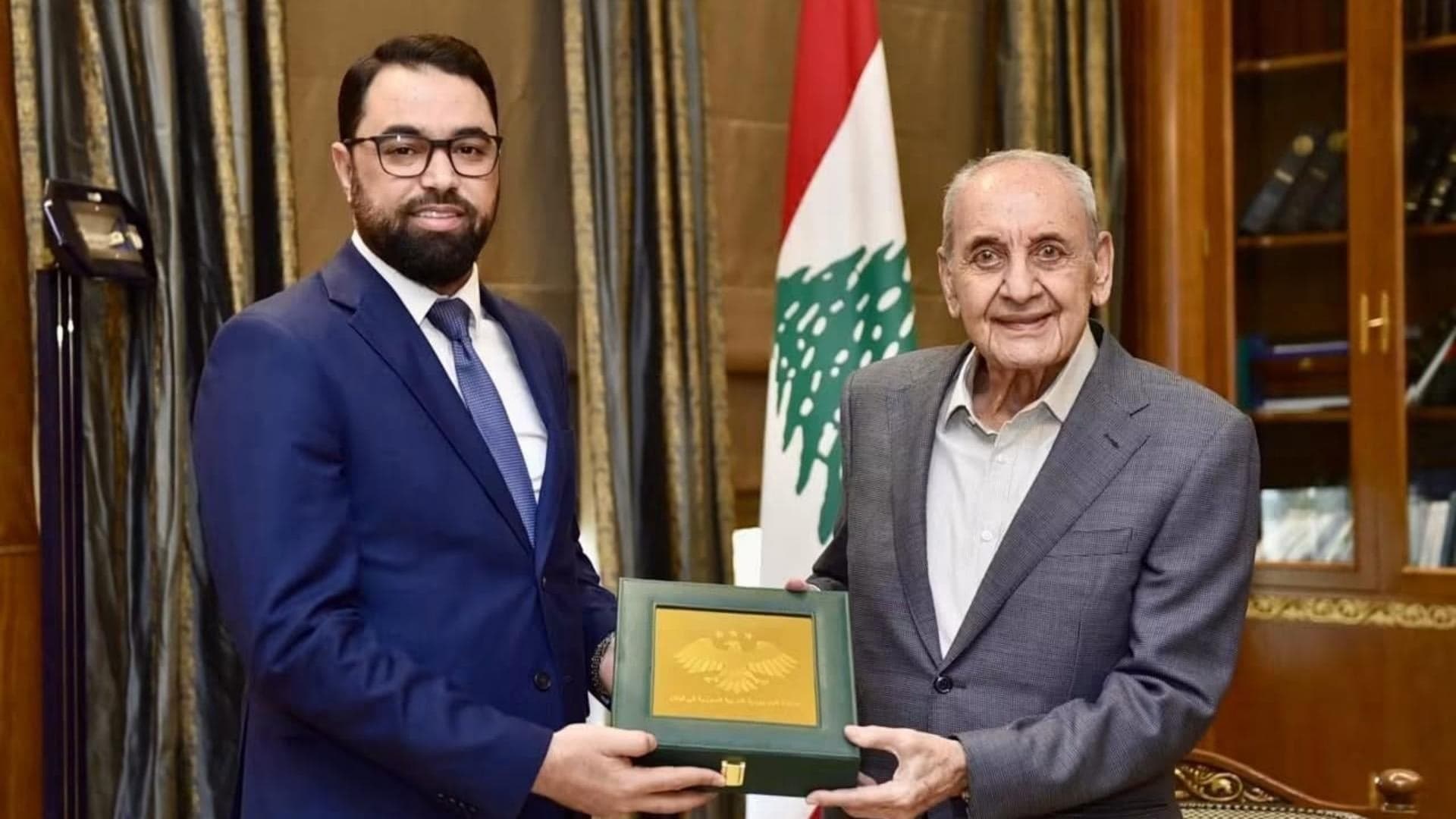 Berry and Syrian acting ambassador talks