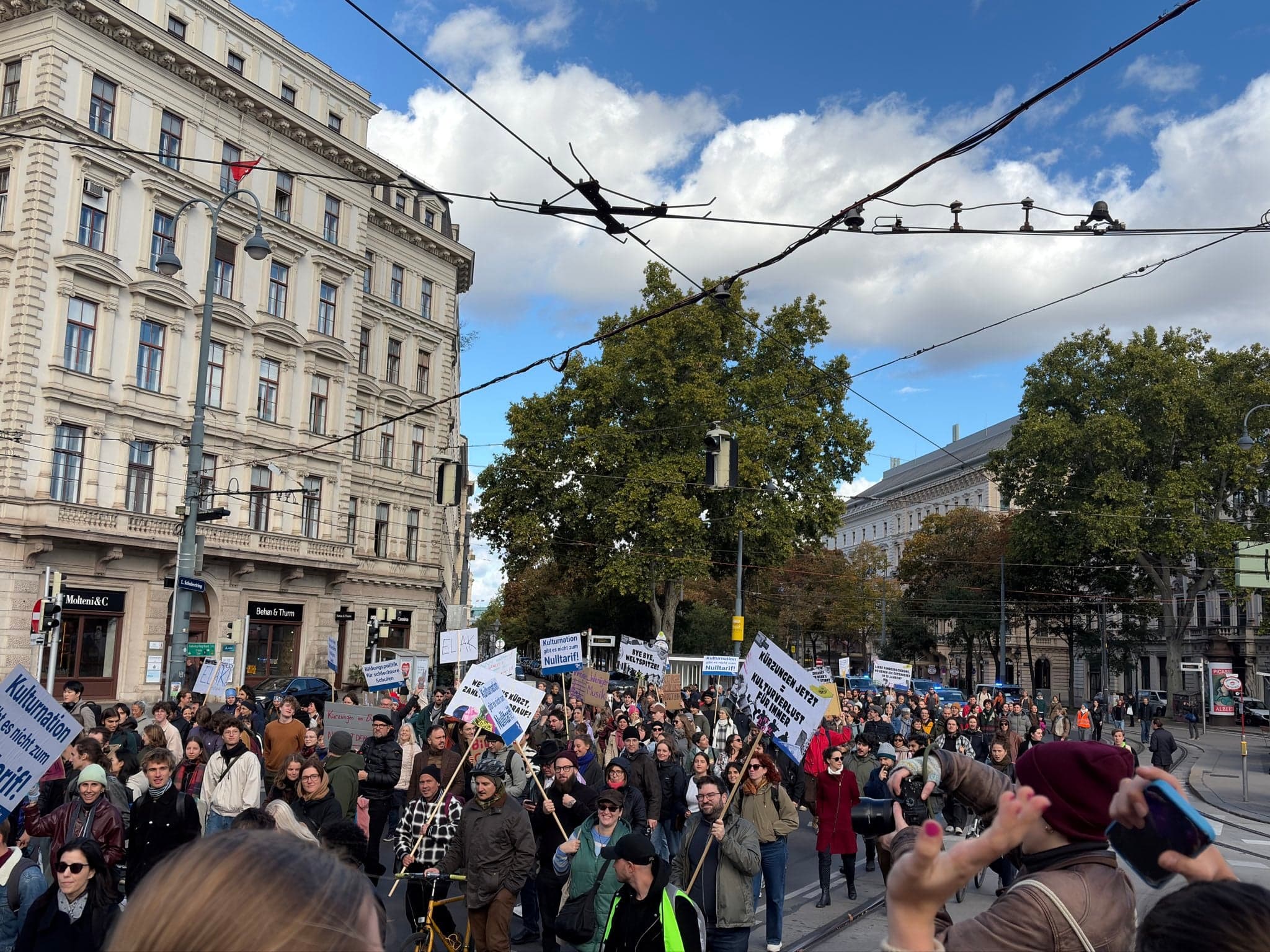 Protests Spread to Seventh Country in Vienna