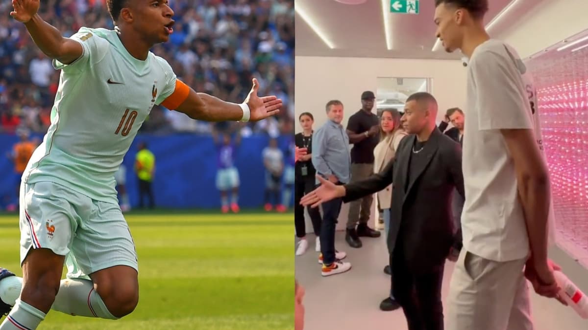Kylian Mbappé appears much shorter than Victor Wembanyama in resurfaced video