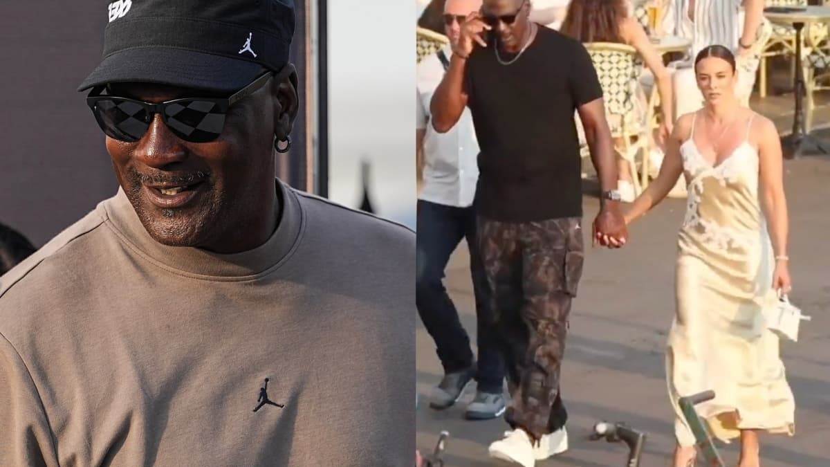 Michael Jordan enfocado en llamada; Yvette Prieto le sigue