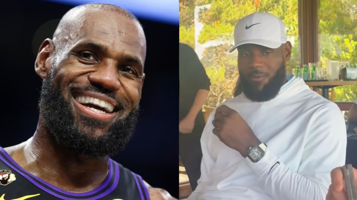 LeBron James surprised by friend's large lunch order
