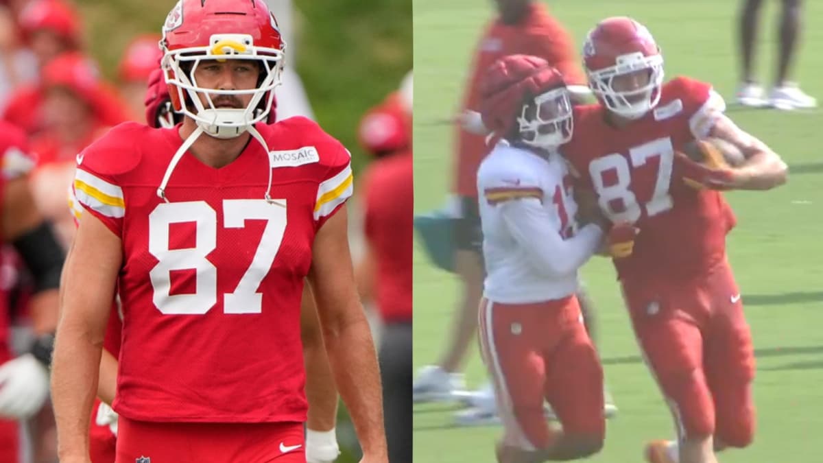 Kelce highlights teammate with skillful move