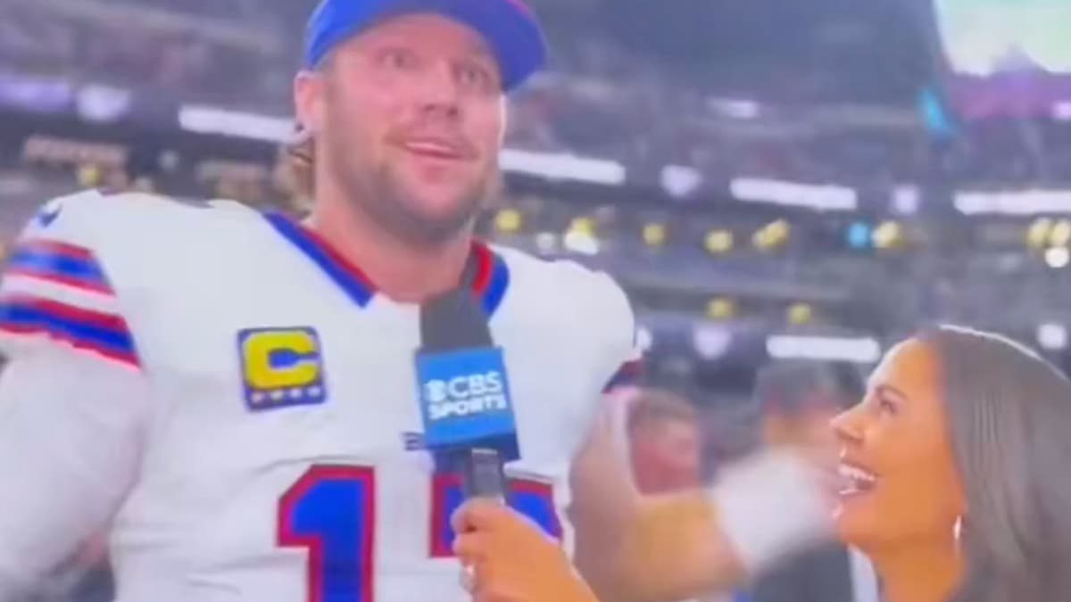 CBS Reporter Tracy Wolfson's Gesture Toward Josh Allen Sparks Debate