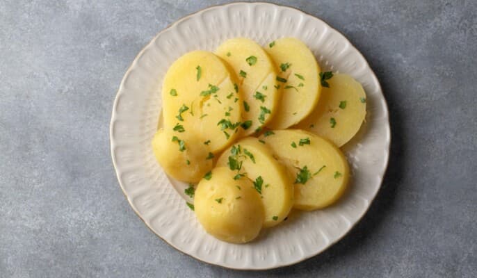 Boiled potatoes as a post-workout food