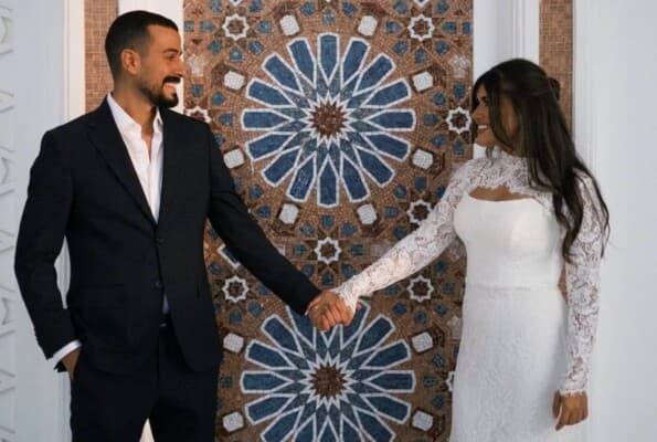 Diana Hisham's wedding with family focus
