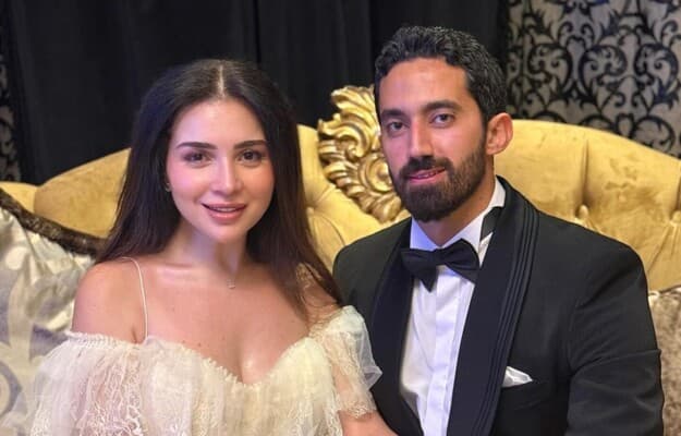 مي عز الدين وأحمد تيمور في إطلالة أنيقة