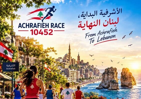 Ashrafieh marks the start and Lebanon the end