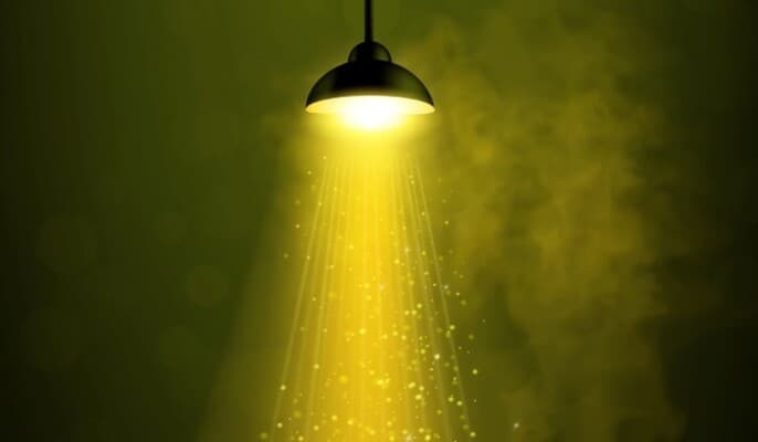 Impact of yellow lighting before sleep