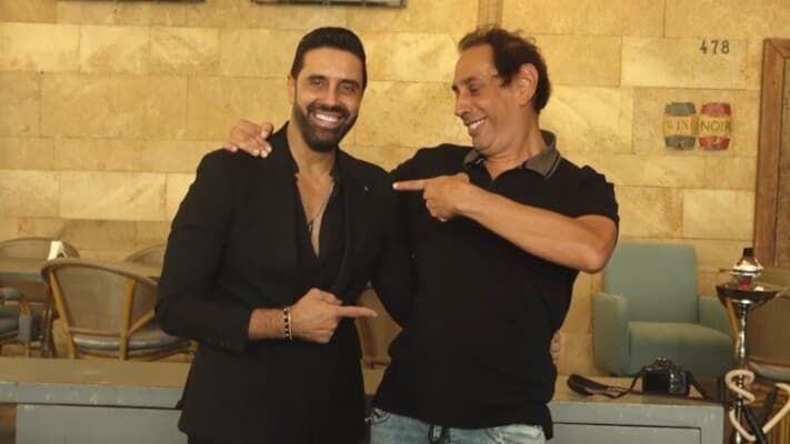 Al-Shahrour and others celebrate Sami Azouri
