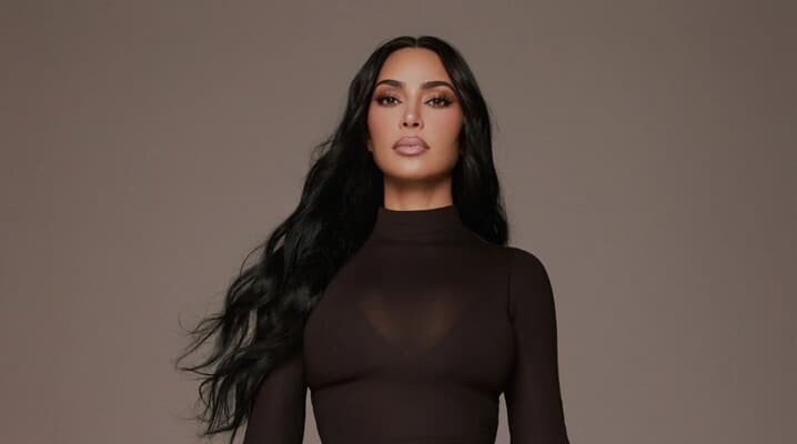 Kim Kardashian celebrates 46th with 90s look