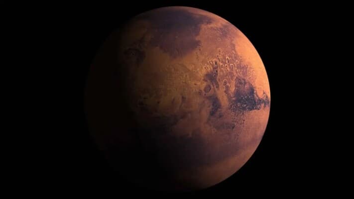 Mars surface dawn captured