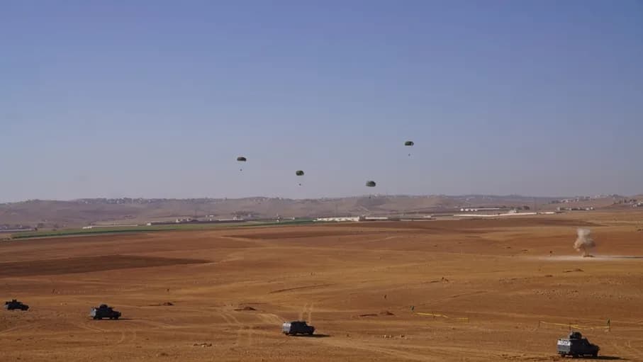 Arab Army Northern Region conducts joint drill