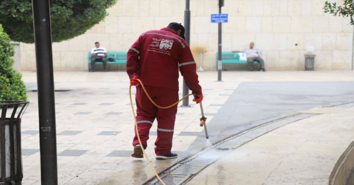 Amana Amman Applies Beneficial Bacteria to Reduce Downtown Odors