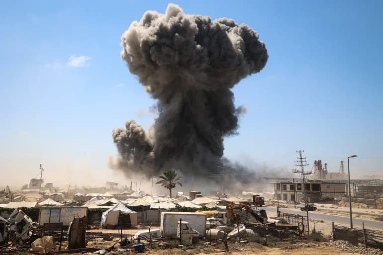 Victims from shelling west of Khan Yunis