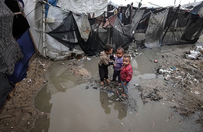 Winter intensifies Gaza's displaced plight