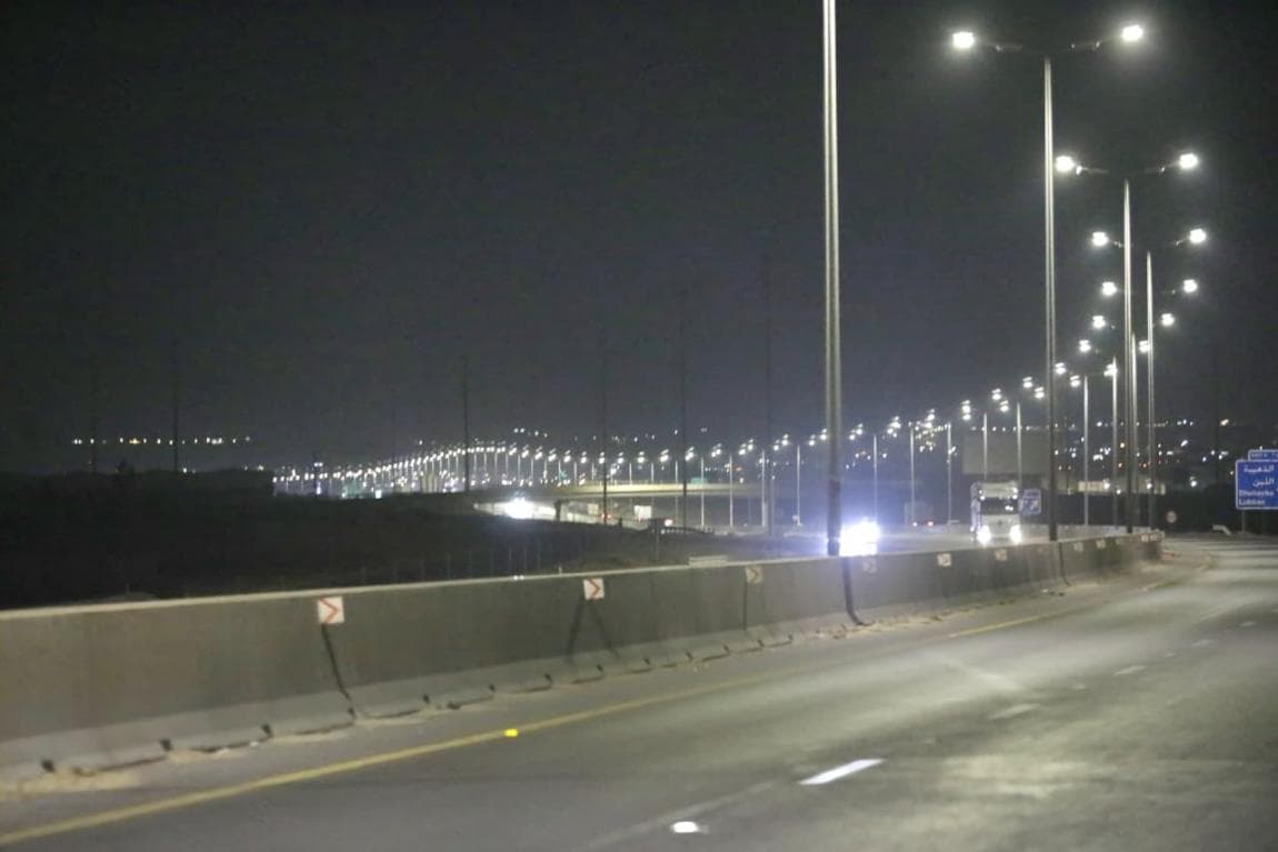 75% of walkway lighting in Amman Corridor uses solar