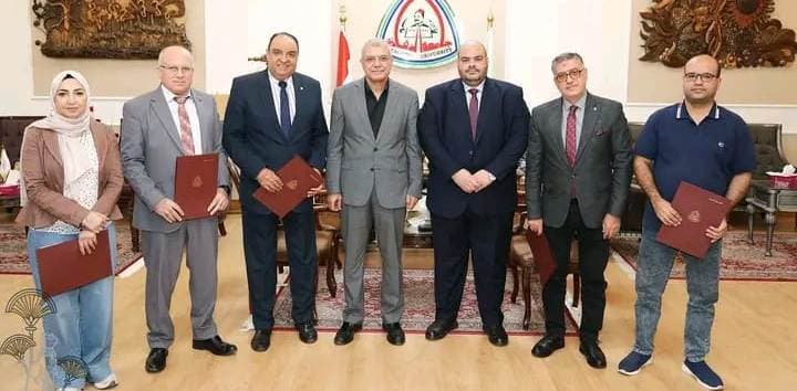 رئيس جامعة الزقازيق يستقبل قيادات جديدة