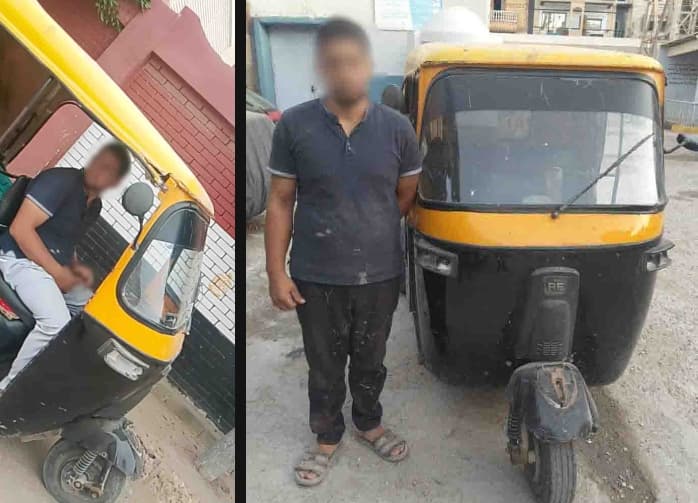 سائق توك توك يعتدي أمام مدرسة بالبحيرة