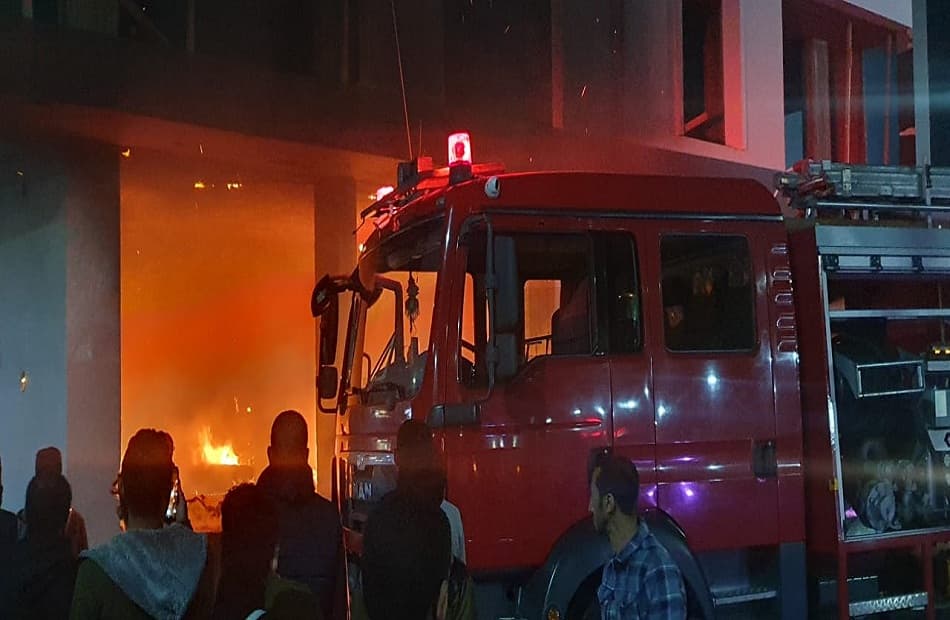 حريق في ورشة تنجيد بدمياط
