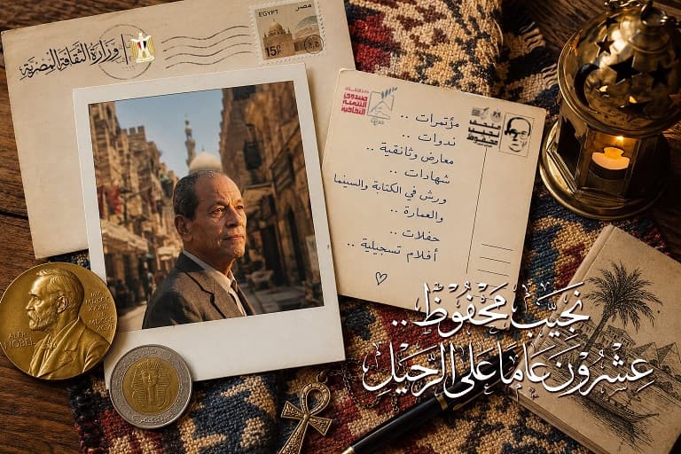 نجيب محفوظ ورحيله قبل 20 عاما
