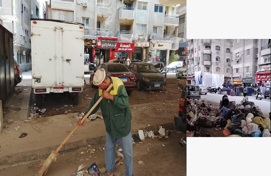 هيئة النظافة تجلي مخلفات العجوزة والهرم