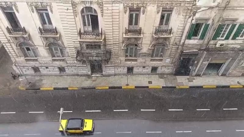 أمطار معتدلة على الإسكندرية مع نوة الرياح