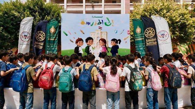 مليون حقيبة مدرسية للأسر المستفيدة