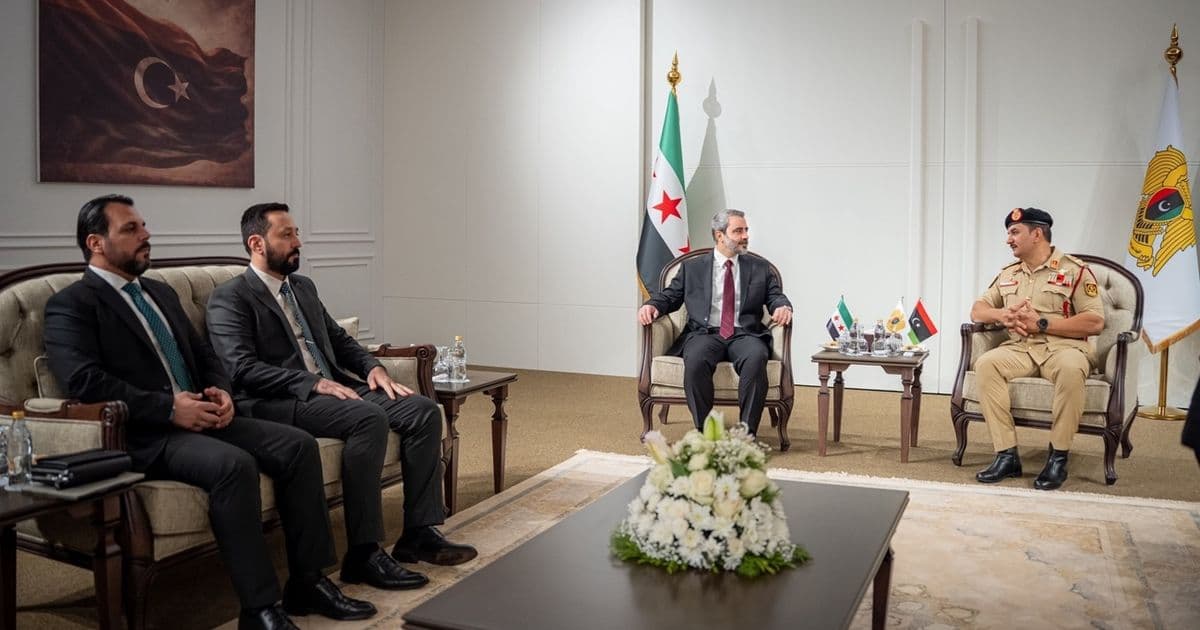 Al-Shabani and Syrian official meet Haftar's son in Benghazi