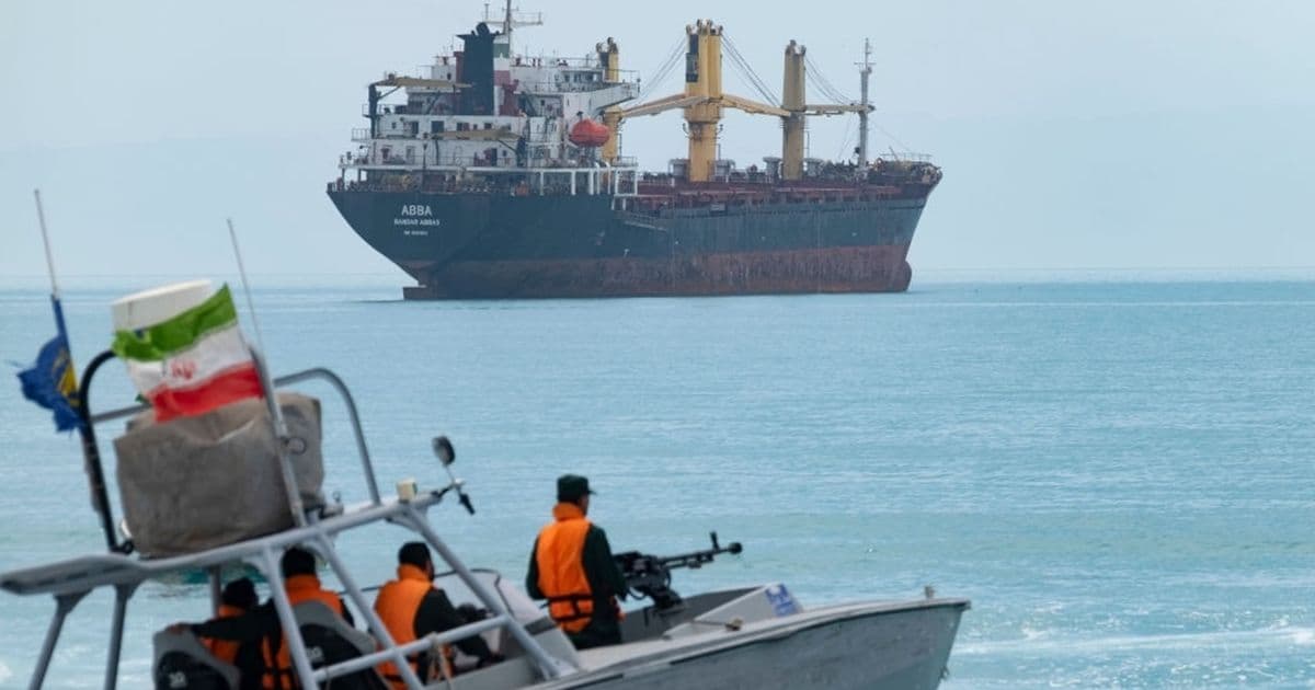 Unexploded shell ignites ship engine in Strait of Hormuz