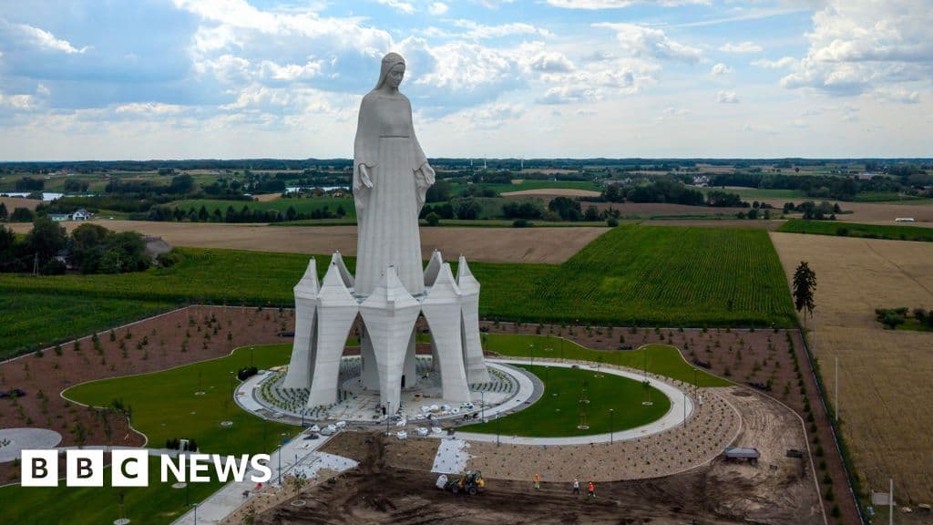 Unveiling Europe's tallest Virgin Mary in Poland