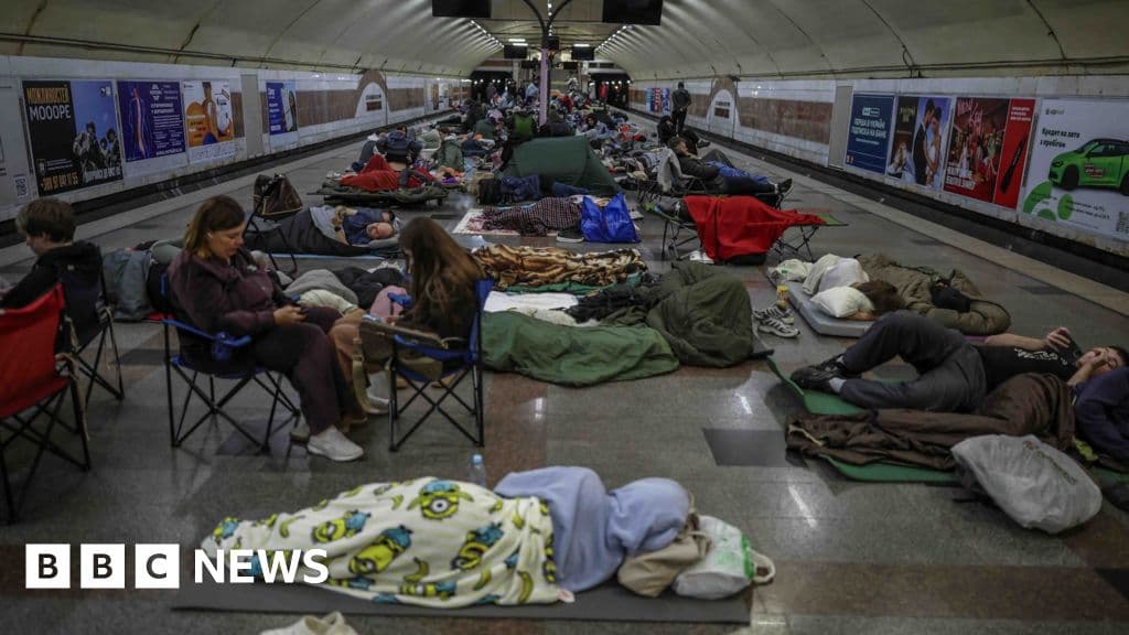 Russian strikes in Kyiv kill two