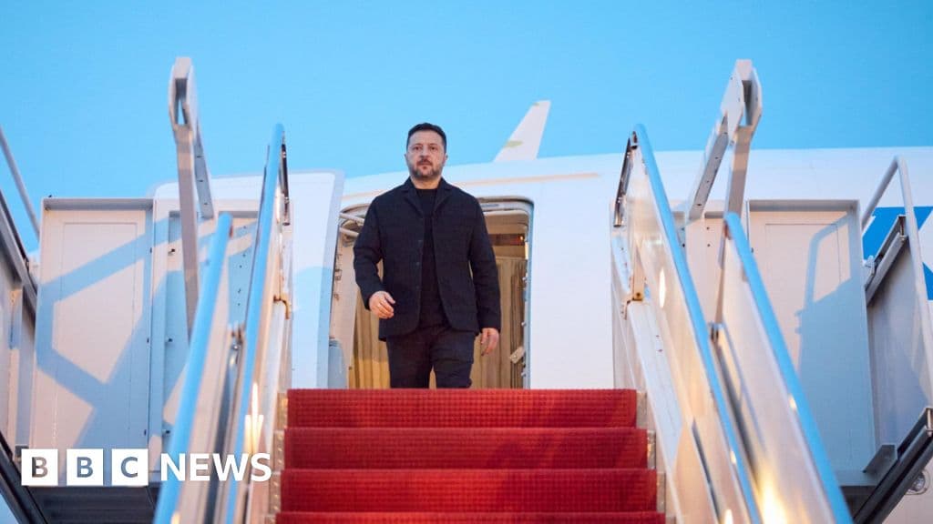 Zelensky in US to urge air defense support